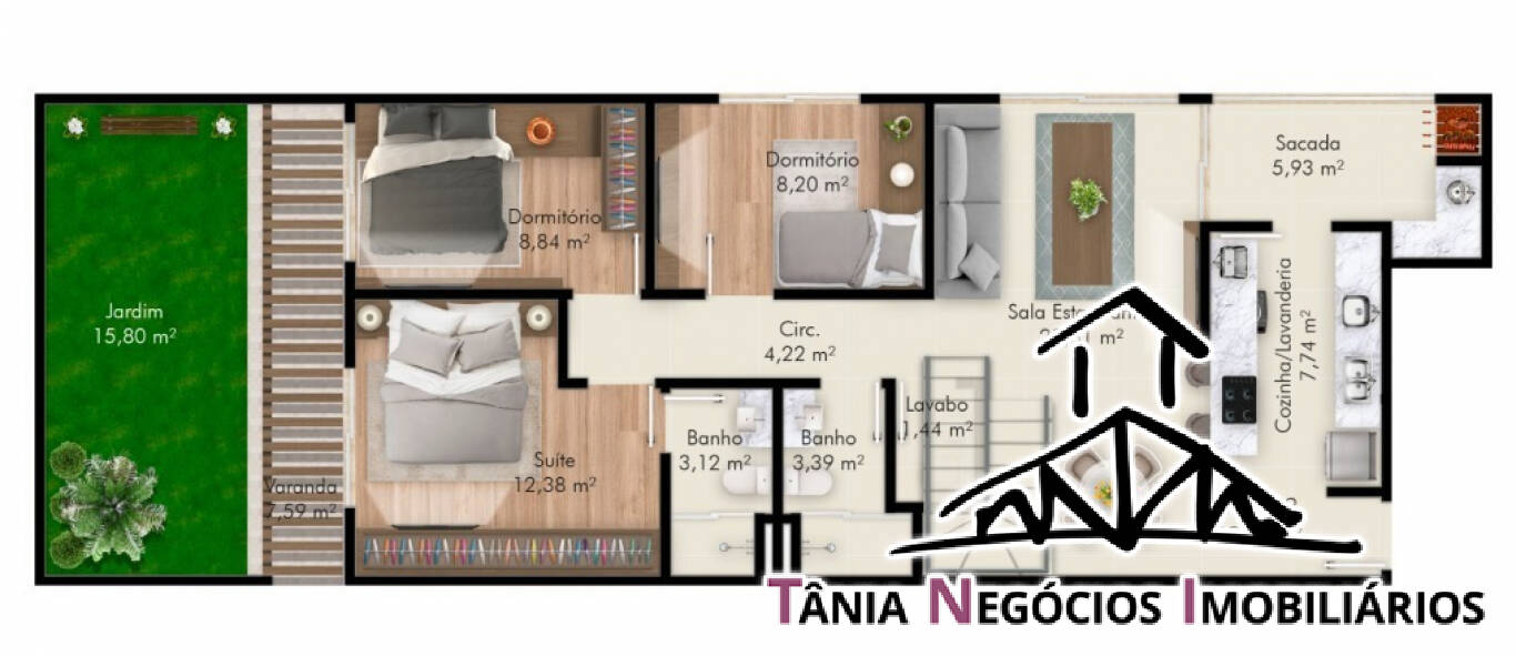 Apartamento à venda com 3 quartos, 115m² - Foto 8